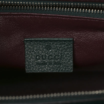 Gucci Grainy Calfskin Small Zumi Top Handle Bag Vintage Green 6 of 9