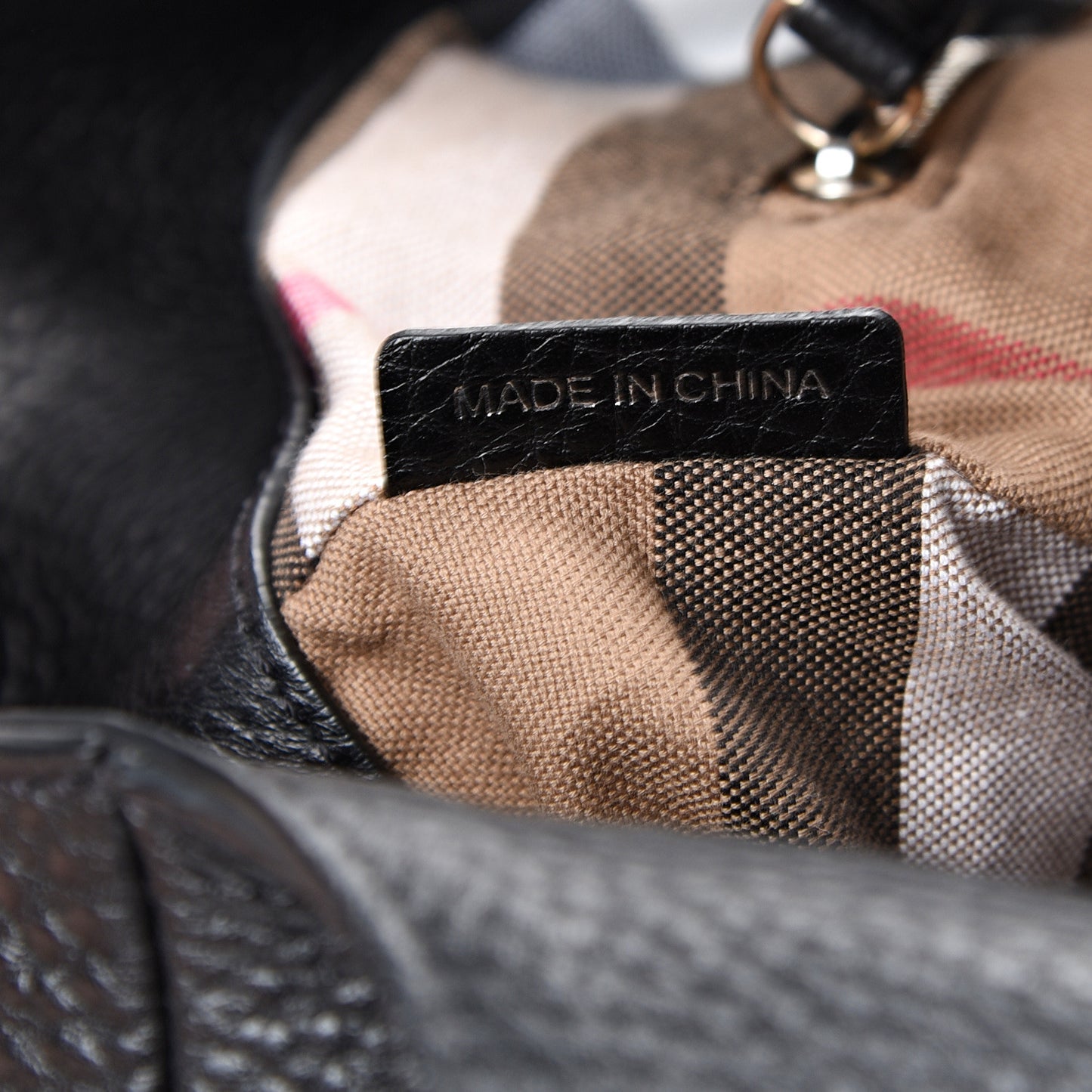 Brit Calfskin Medium Shopper Black