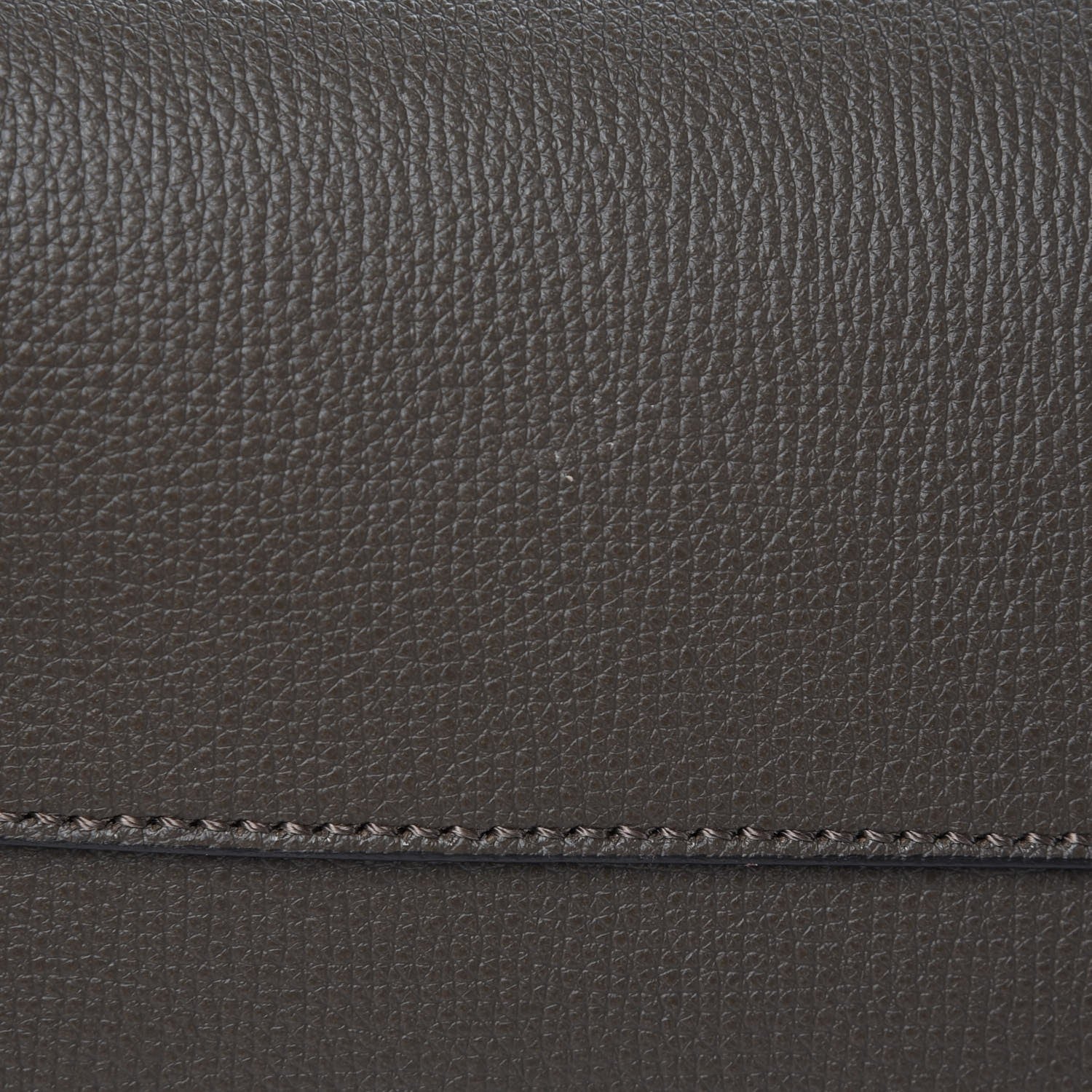 Fendi Vitello Vienna Enamel F is Fendi Shopping Tote Carbone Tobacco 9 of 9