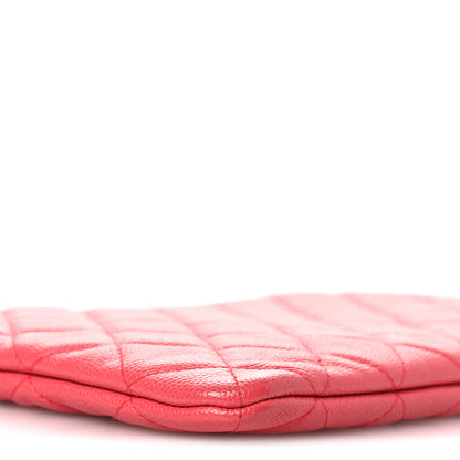 Chanel Caviar Quilted Medium Cosmetic Case Pink 9 of 13