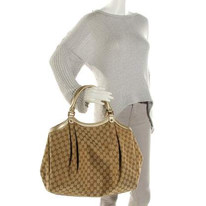 Gucci Monogram Large Sukey Tote Champagne 2 of 7