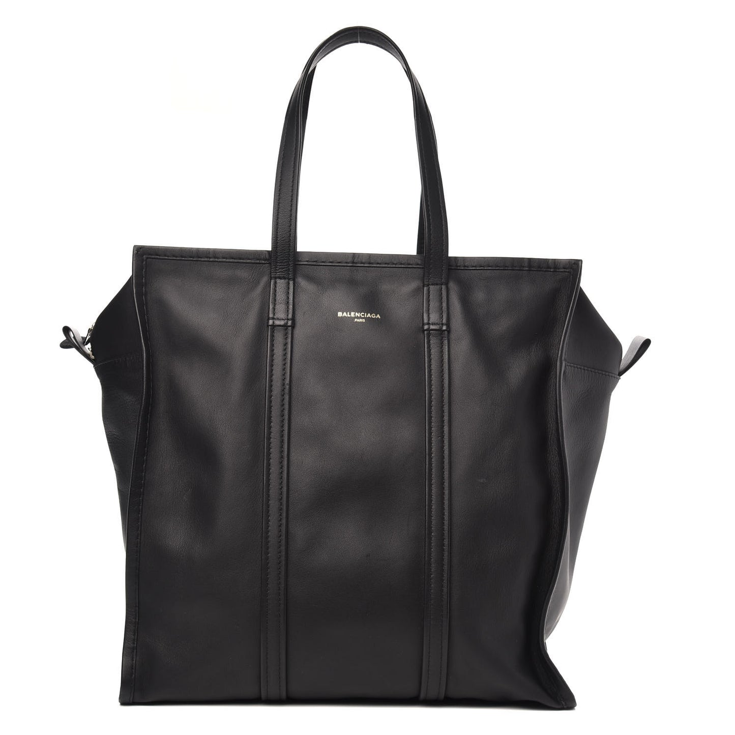 Agneau Medium Bazar Shopper Tote Black