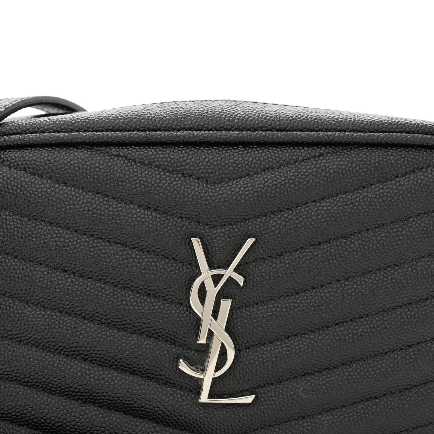 Grain De Poudre Matelasse Monogram Mini Lou Camera Bag Black