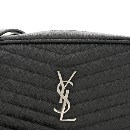 Saint Laurent Grain De Poudre Matelasse Monogram Mini Lou Camera Bag Black 8 of 11