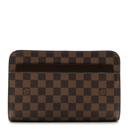 Louis Vuitton Damier Ebene Pochette Saint Louis Clutch 1 of 12