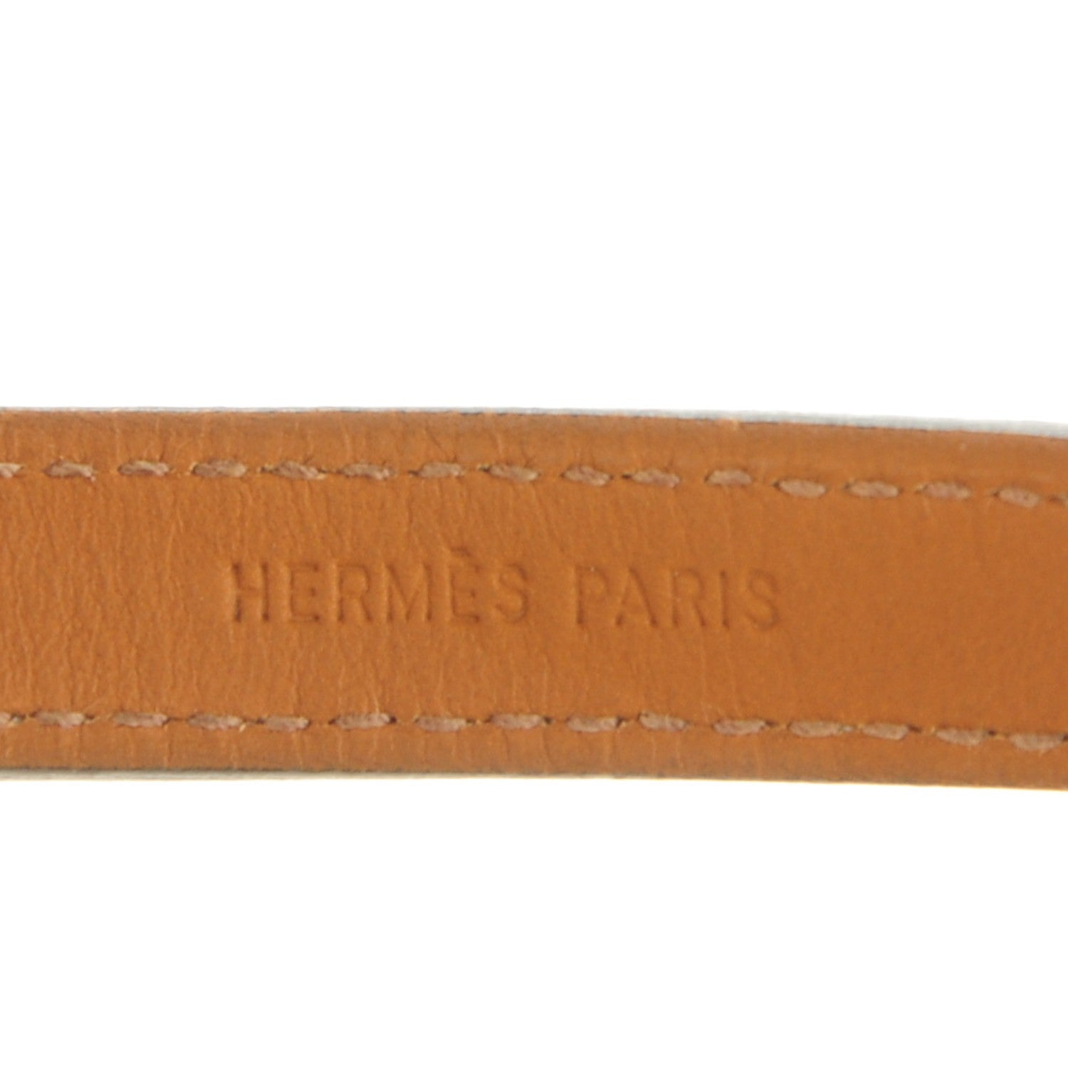 Hermes Tadelakt Looping Double Tour Bracelet Etoupe 5 of 7