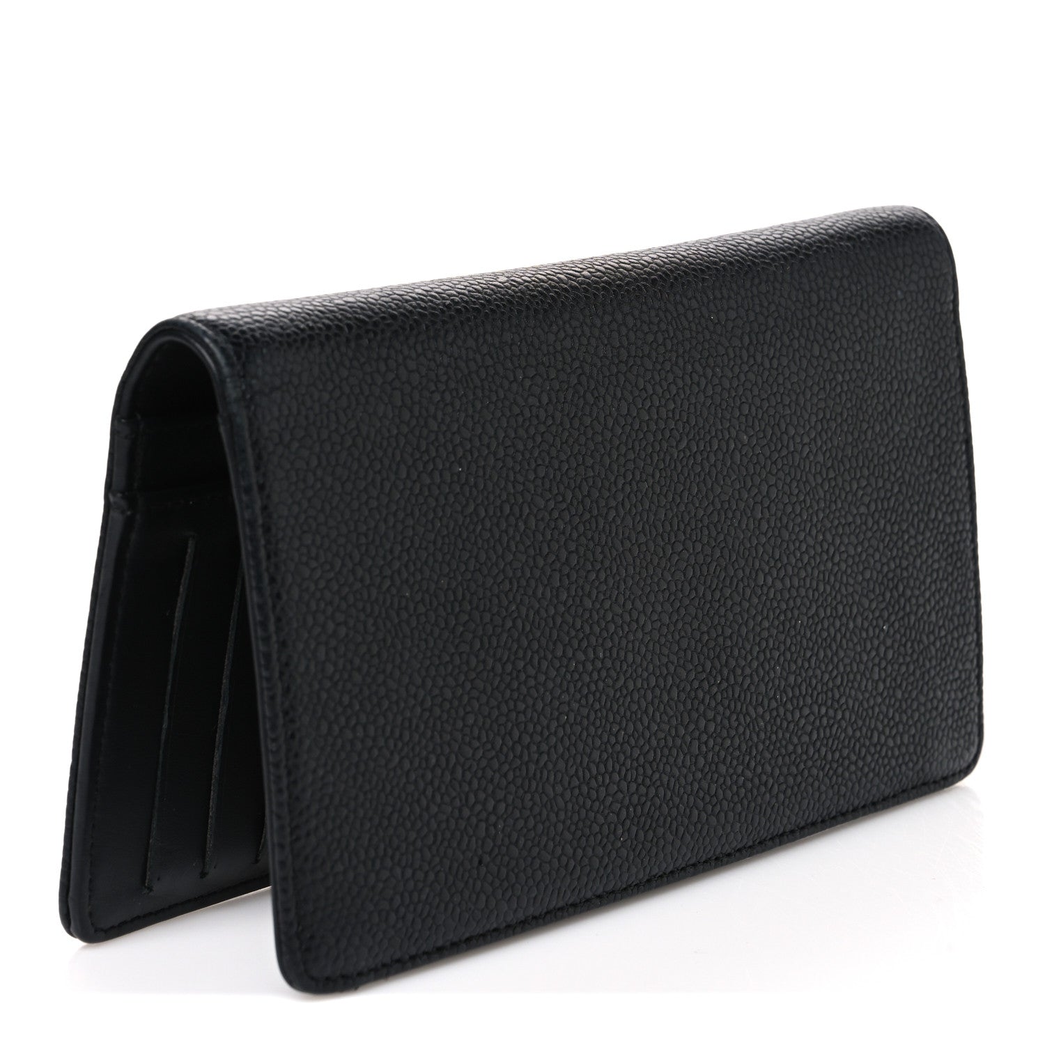 Chanel Caviar Timeless CC Yen Wallet Black 3 of 8