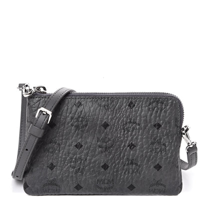 MCM Visetos Crossbody Tech Pouch Grey 1 of 10