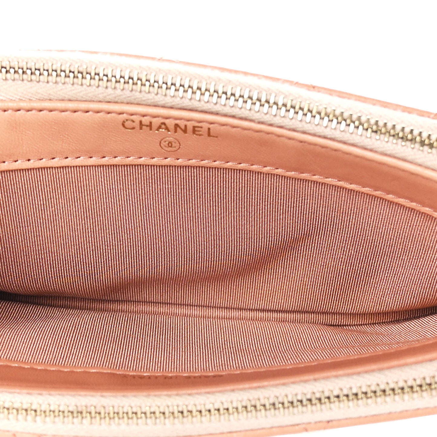 Lambskin Quilted Small Clutch With Chain Pink