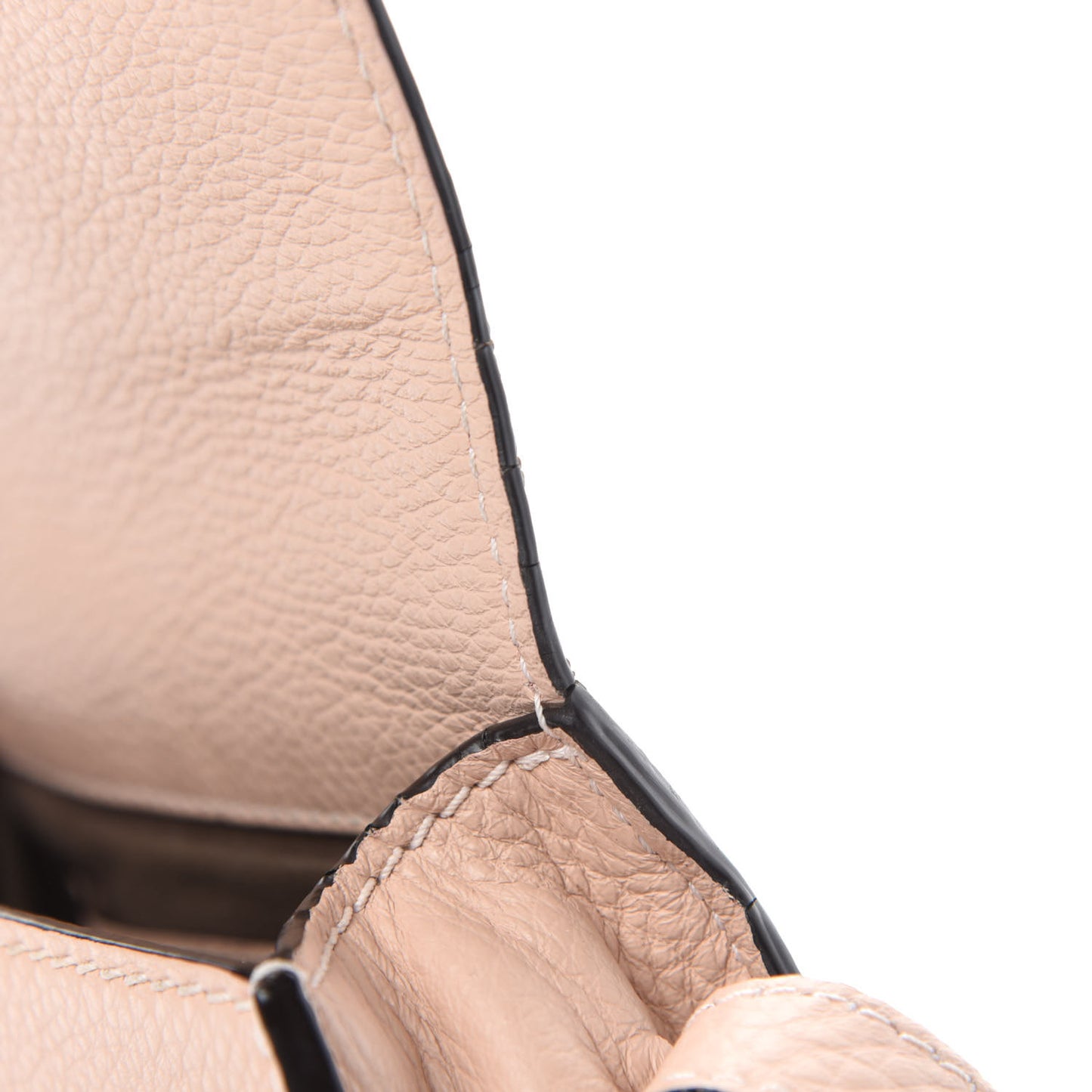 Calfskin Mini Marcie Round Crossbody Bag Blush Nude