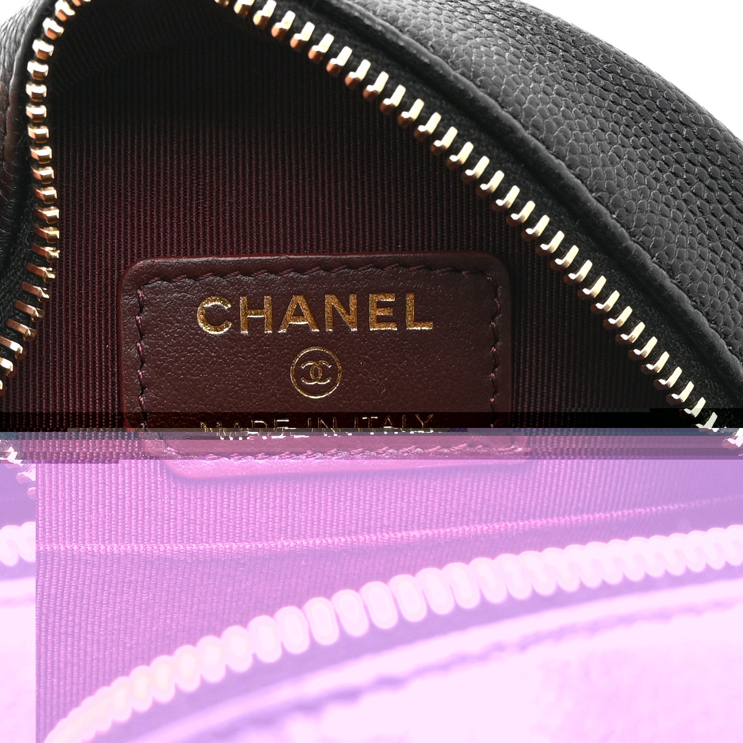Chanel Caviar Quilted Round Clutch With Chain Black 6 of 10