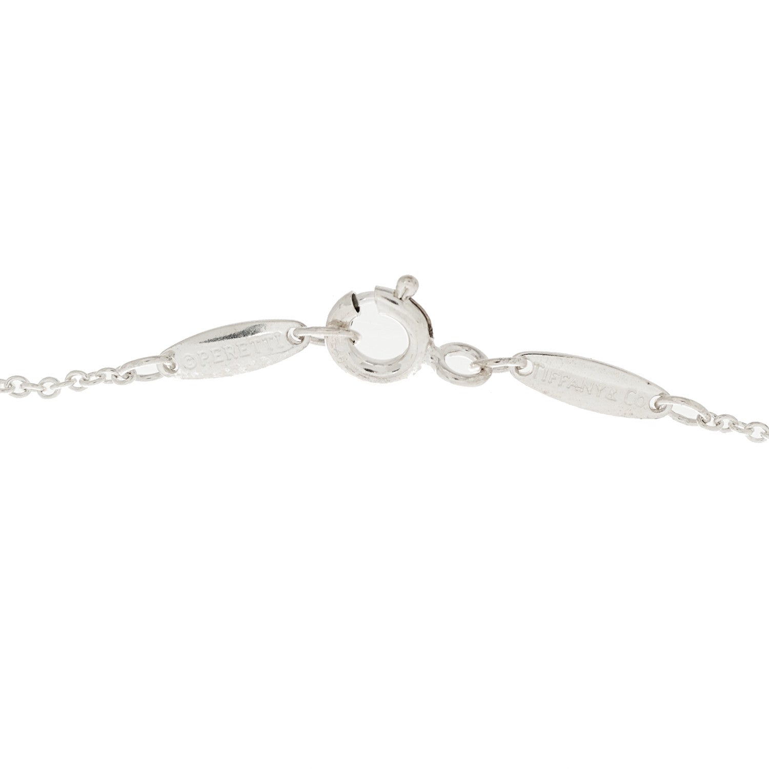 Tiffany Sterling Silver Tanzanite Elsa Peretti Color By The Yard 3 Station Bracelet 4 of 4