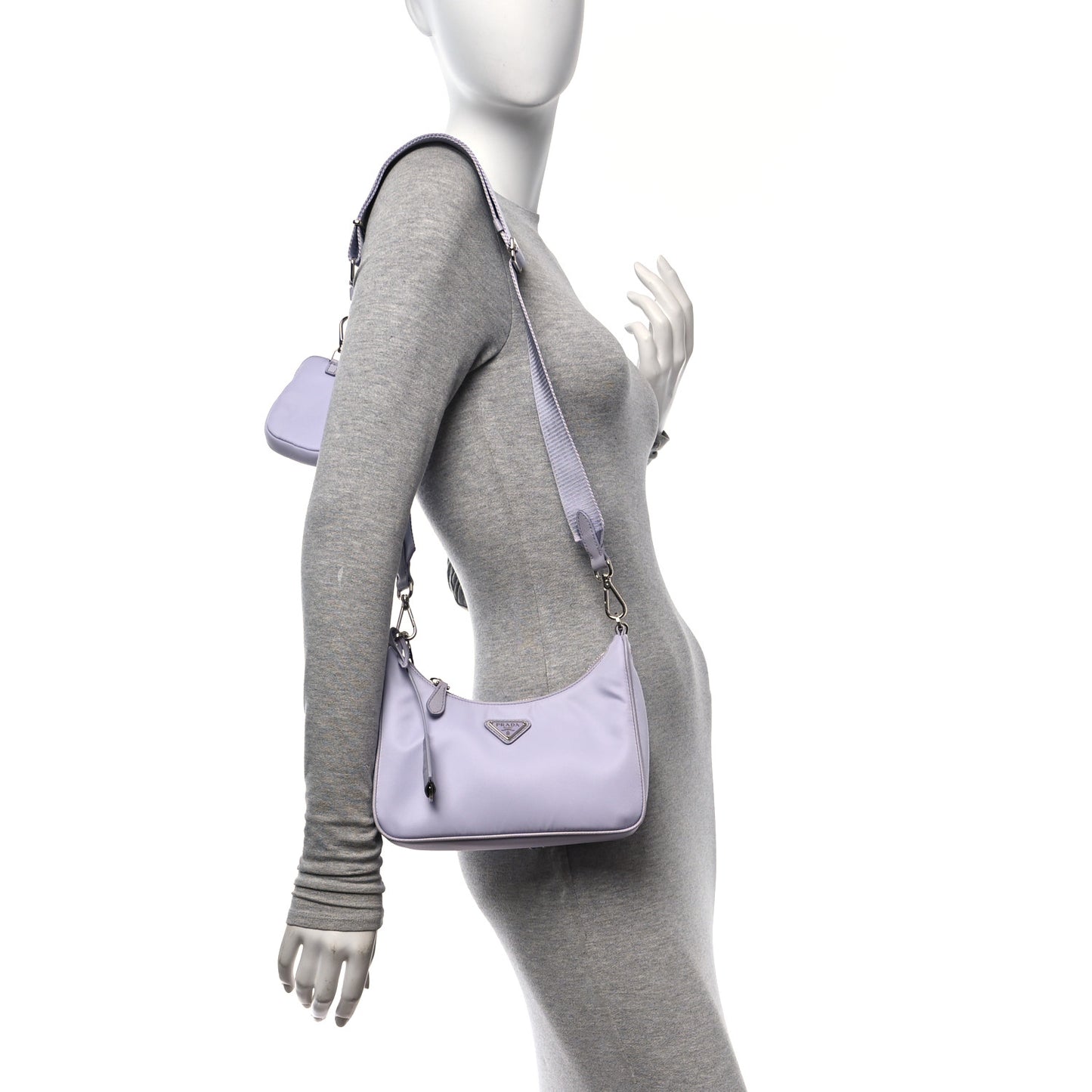 Re-Nylon Saffiano Re-Edition 2005 Shoulder Bag Glicine