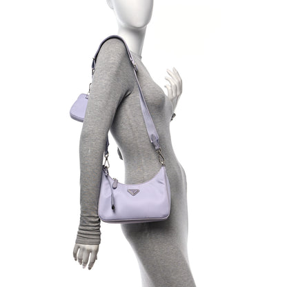 Prada Re-Nylon Saffiano Re-Edition 2005 Shoulder Bag Glicine 2 of 10