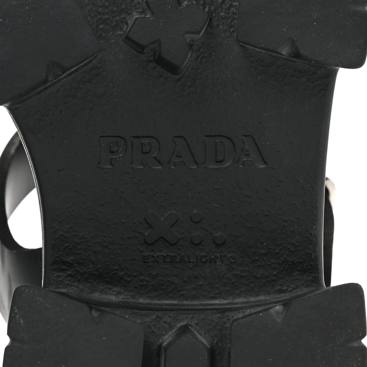 Foam Rubber Triangle Logo Monolith 55mm Cage Sandals 38 Black