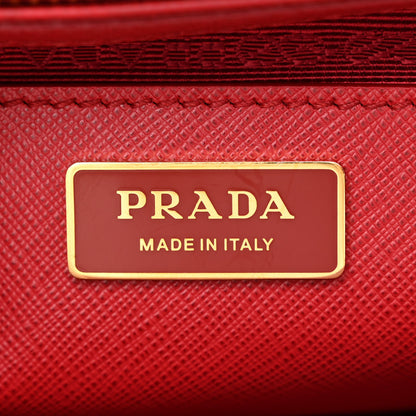 Prada Saffiano Medium Galleria Double Zip Tote Fuoco 8 of 14