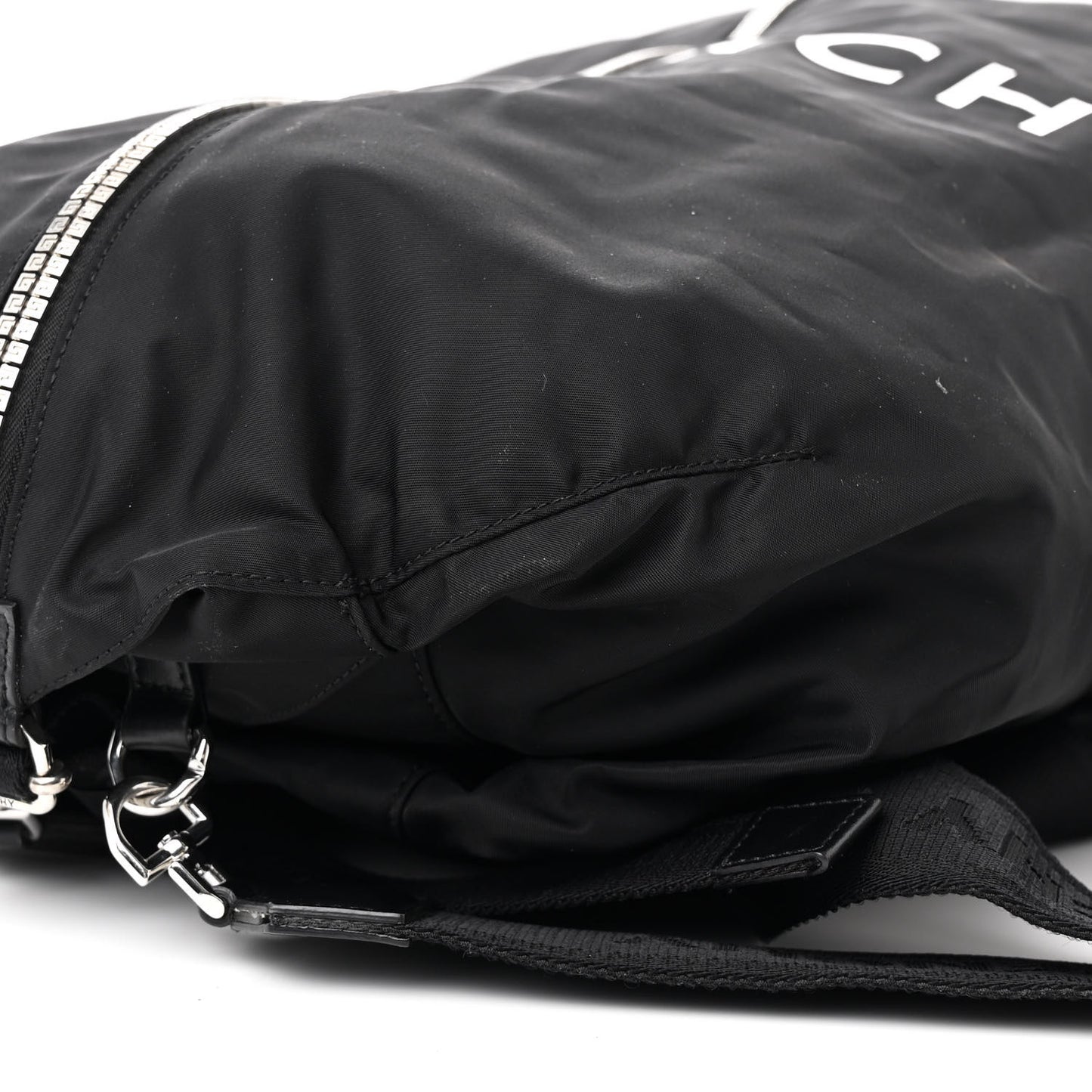 Nylon G-Zip Duffle Backpack Black