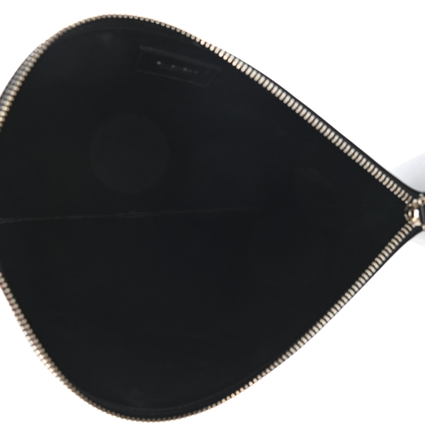 Lambskin Flag Print Zip Pouch Multicolor