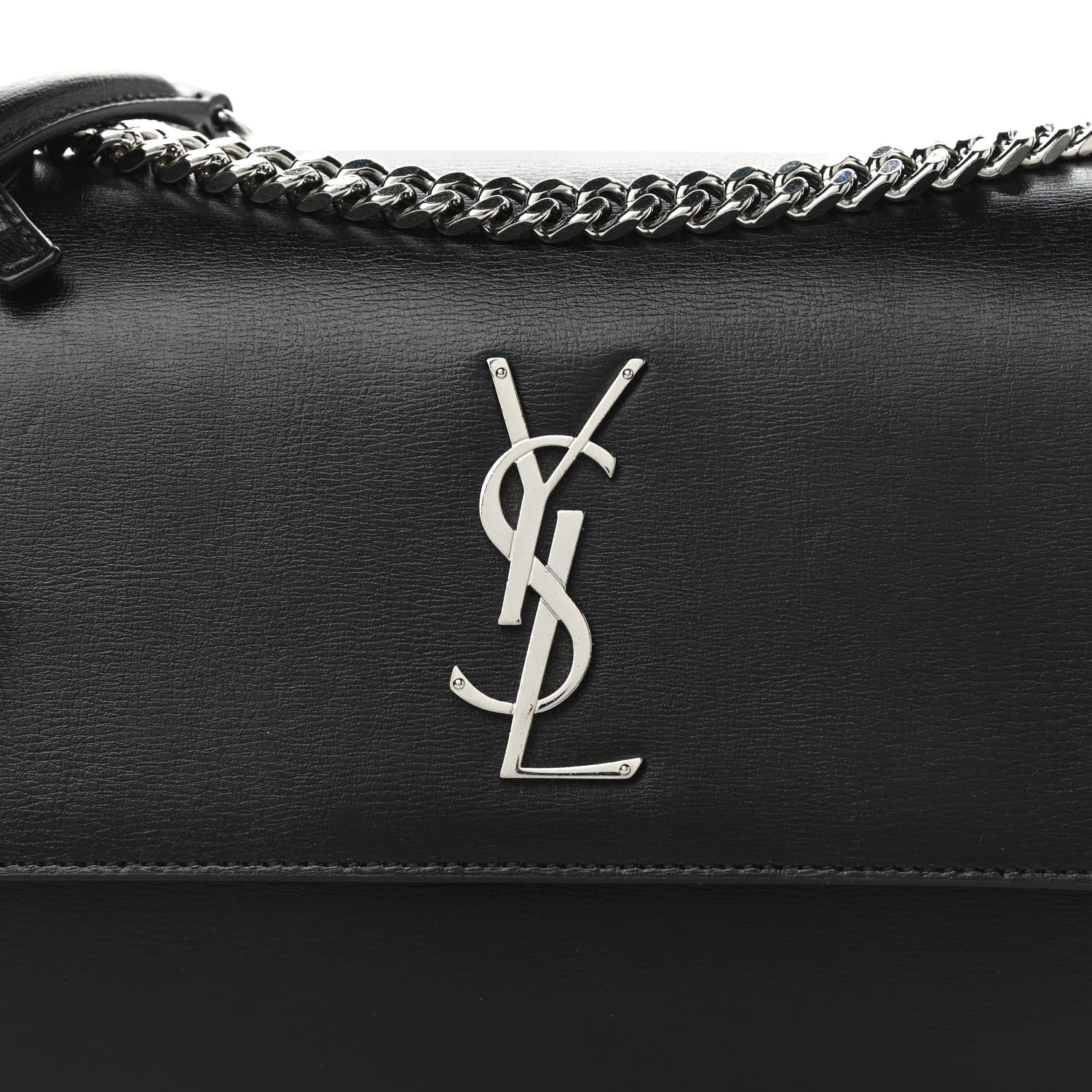 Saint Laurent Calfskin Medium Monogram Sunset Black 9 of 11