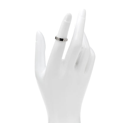 Cartier 18K White Gold 3.5mm LOVE Wedding Band Ring 48 4.5 2 of 5