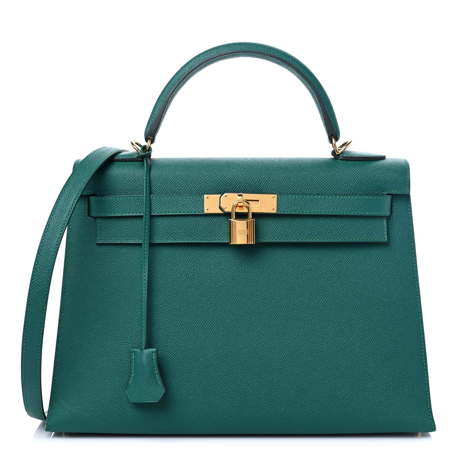 Hermes Epsom Kelly Sellier 32 Malachite 1 of 9