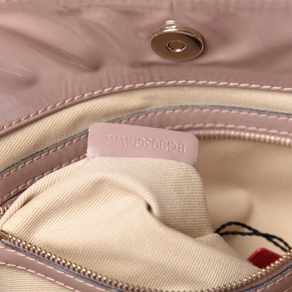 Valentino Garavani Patent Lacca Bow Tote Poudre 7 of 10