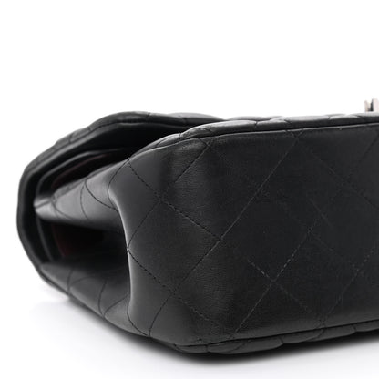 Chanel Lambskin Quilted Jumbo Double Flap Black 10 of 17