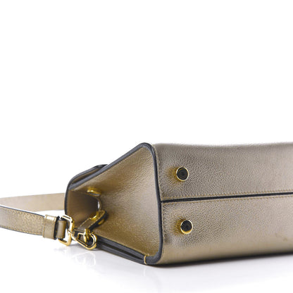 Christian Dior Metallic Grained Calfskin Mini Diorever Flap Bronze 7 of 14