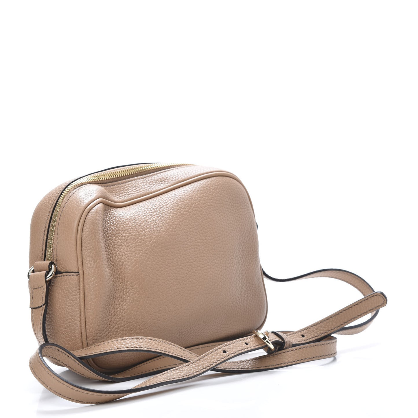 Pebbled Calfskin Small Soho Disco Bag Camelia