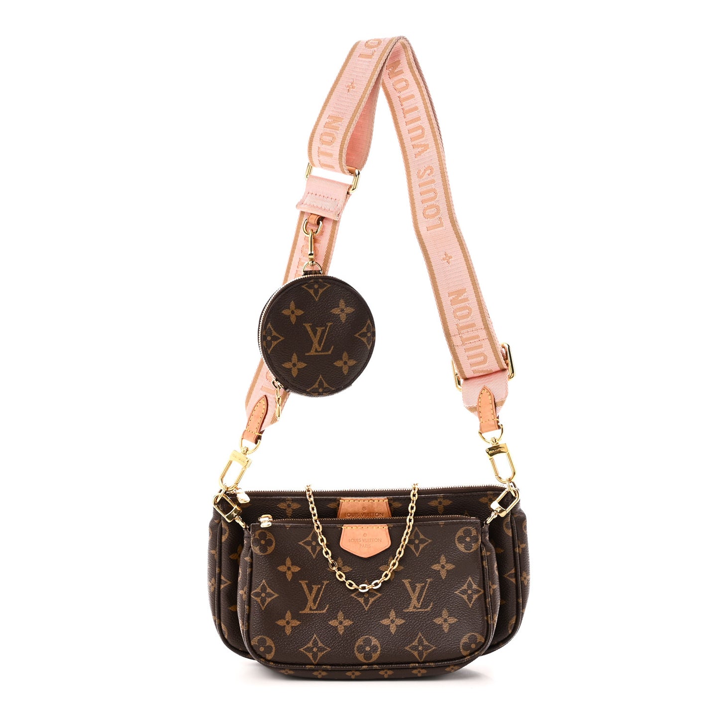 Monogram Multi Pochette Accessories Rose Clair