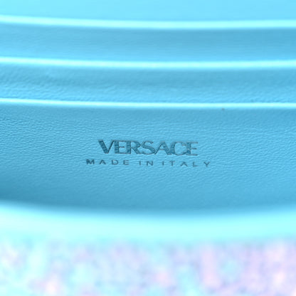 Versace Satin Crystal Studded Mini La Medusa Bag Blue 6 of 11