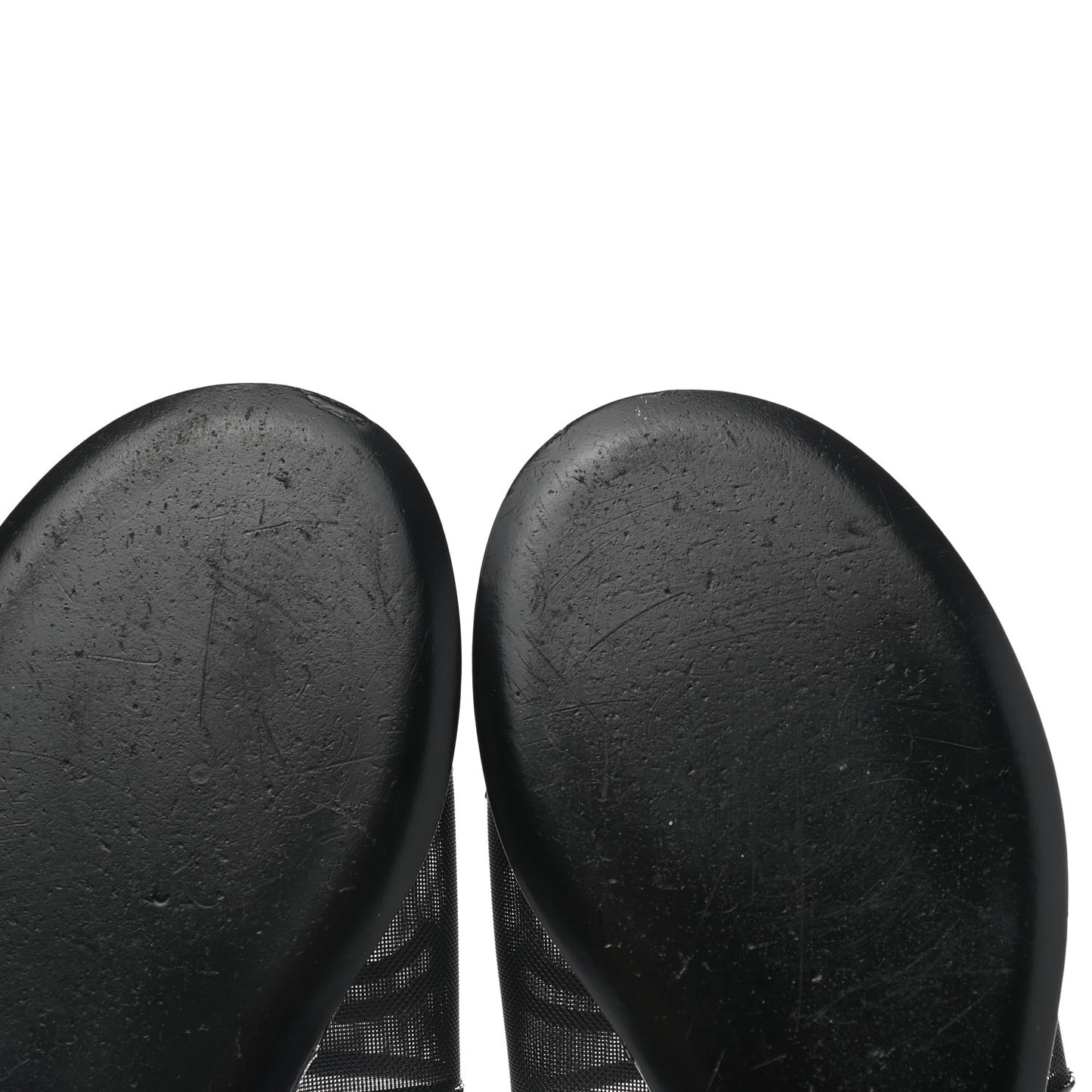 Mesh Patent Calfskin CC Mules 37 Black