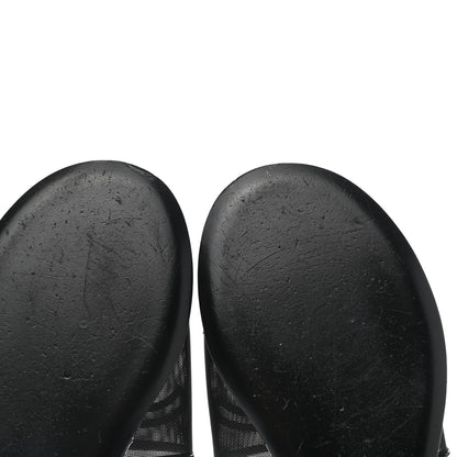 Chanel Mesh Patent Calfskin CC Mules 37 Black 8 of 9
