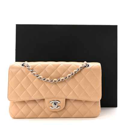 Chanel Caviar Quilted Medium Double Flap Beige 11 of 11