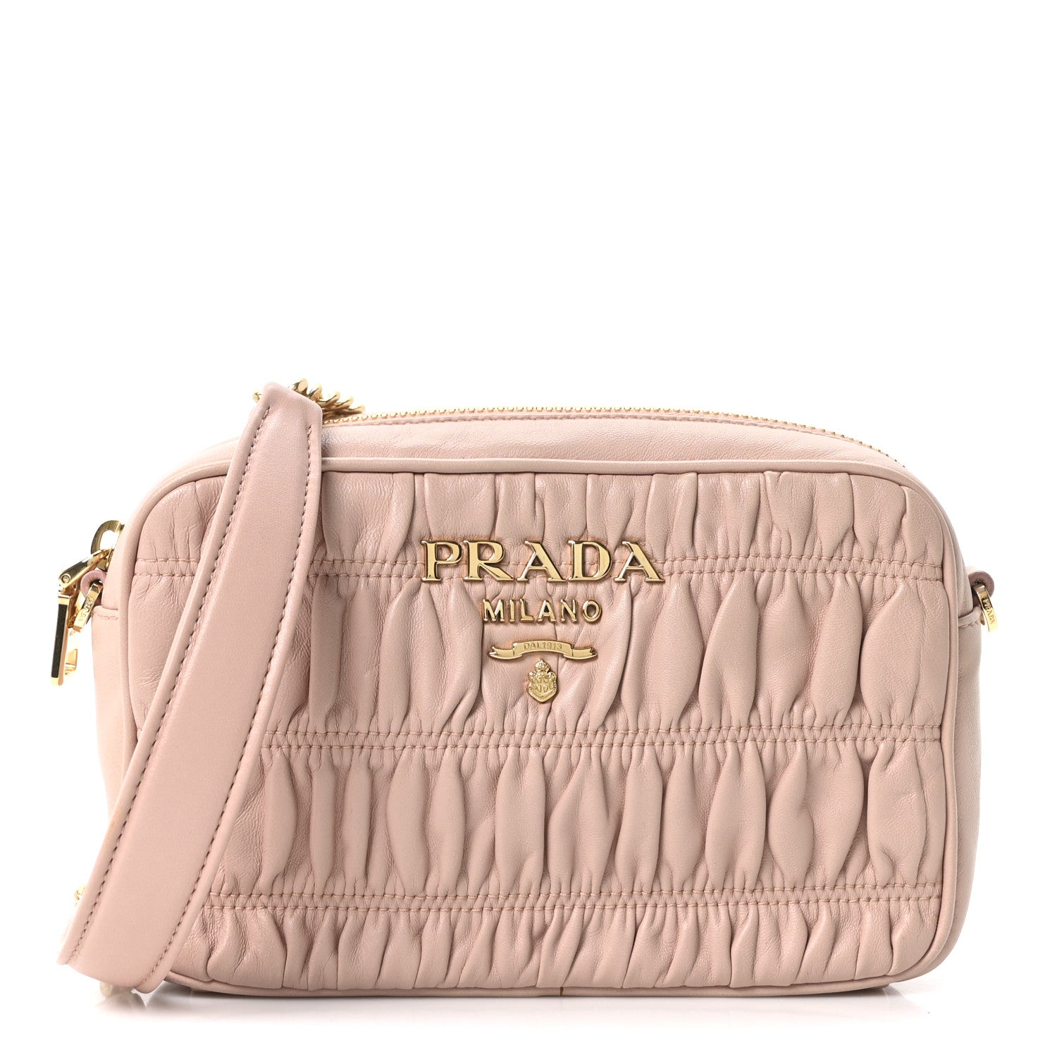 Prada Nappa Gaufre Camera Bag Cipria 1 of 10