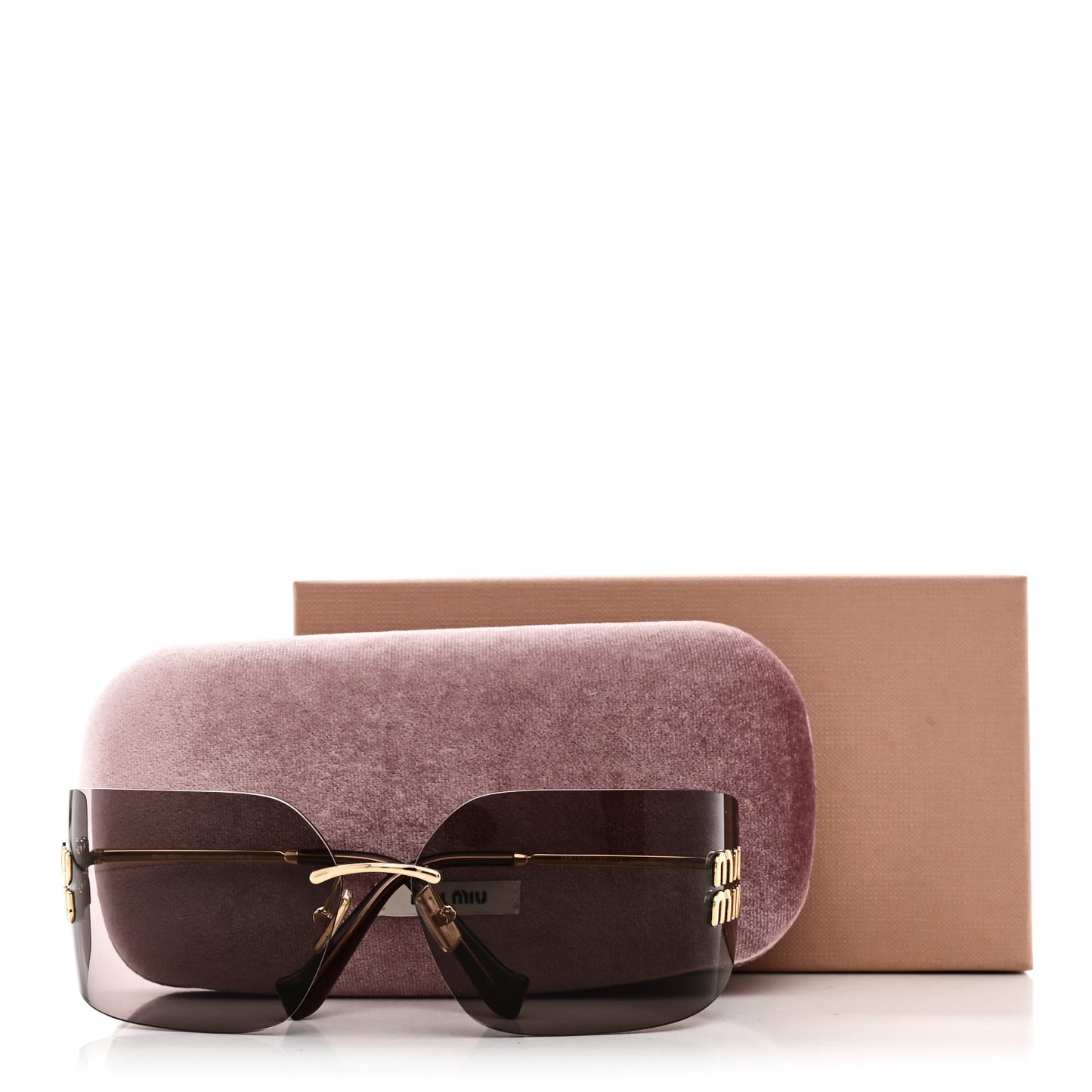 Metal Runway Sunglasses SMU54Y Mauve