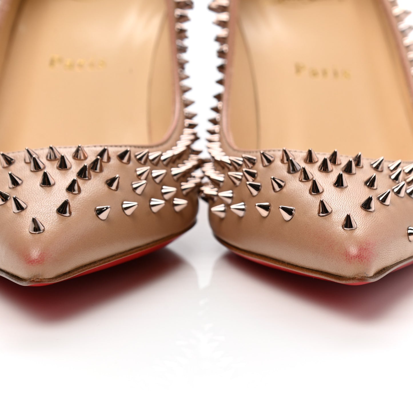 Patent Pigalle Spikes 85 Pumps 38 Nude
