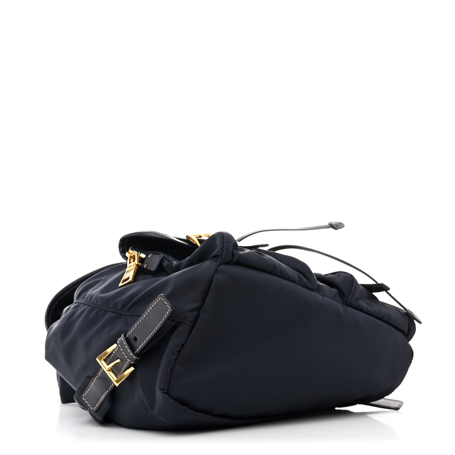 Prada Tessuto Nylon Saffiano Vela Backpack Bleu 4 of 11