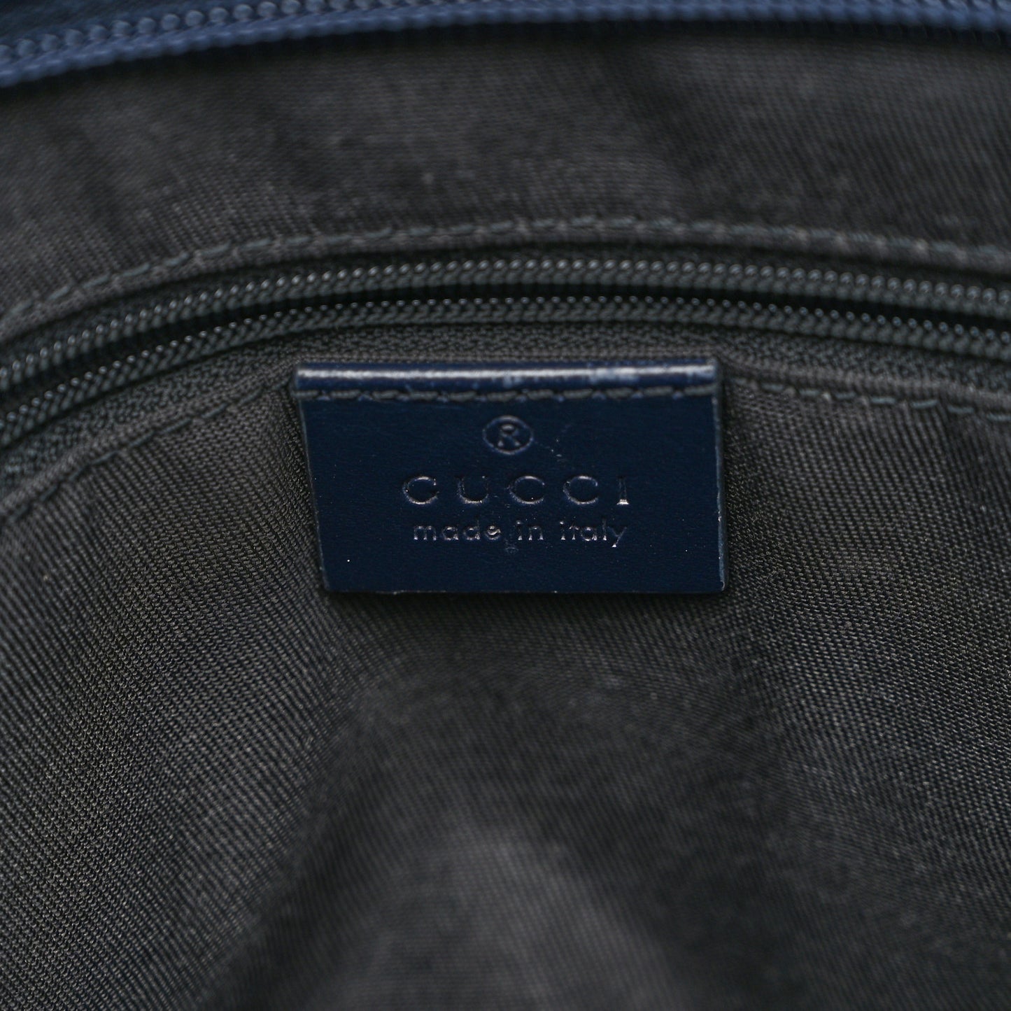 GG Supreme Monogram Web Flat Messenger Bag Navy