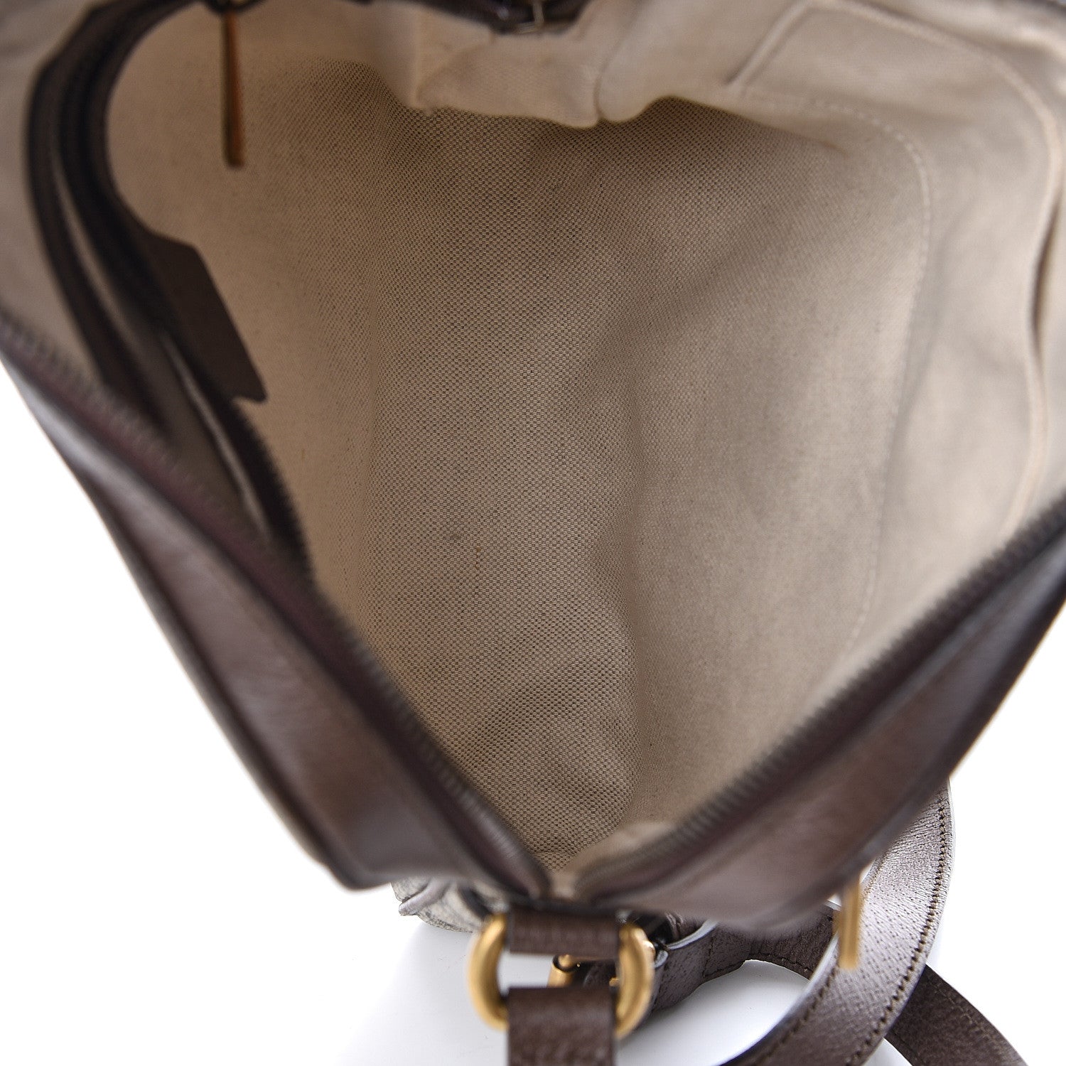 Gucci GG Supreme Monogram Web Small Ophidia Messenger Bag Brown 5 of 10