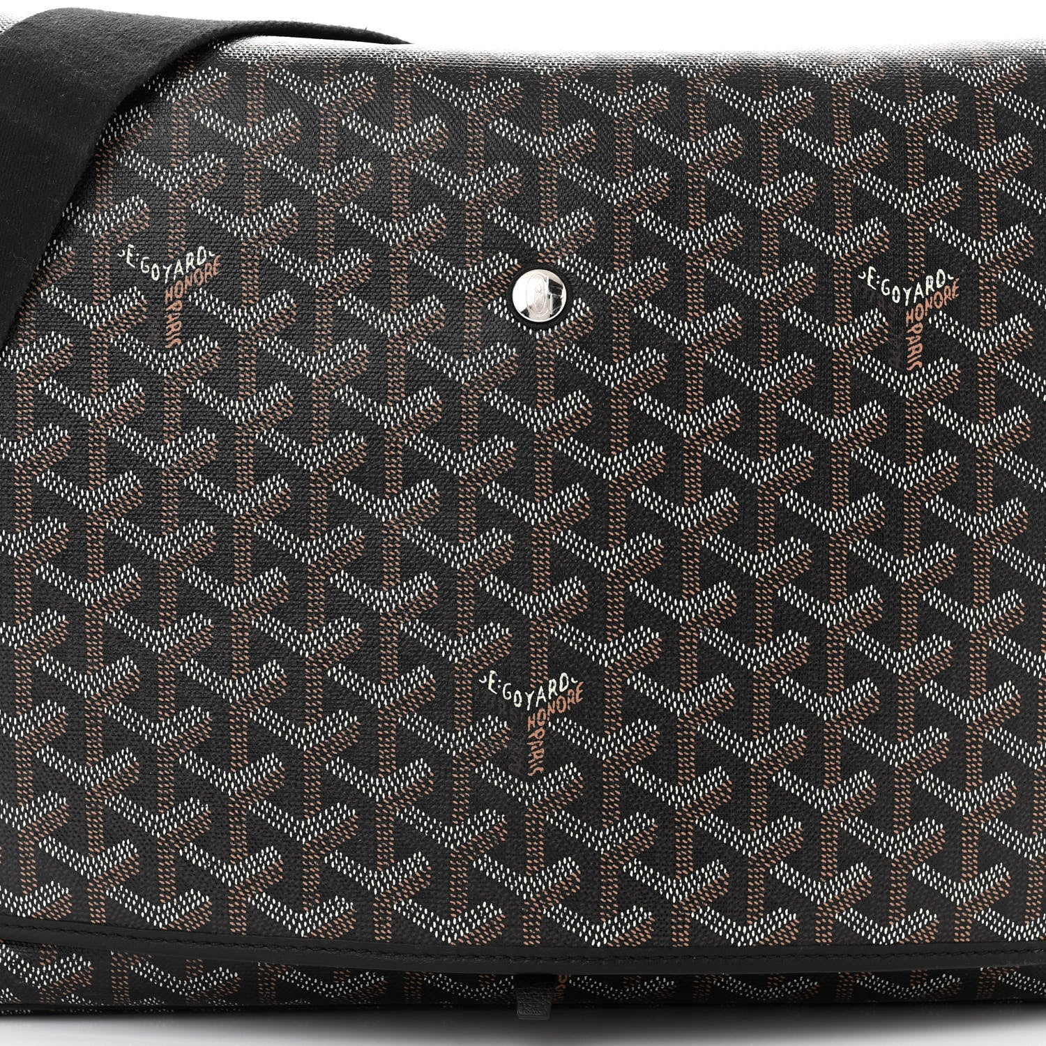 Goyard Goyardine Capetien Messenger Bag Black 6 of 10