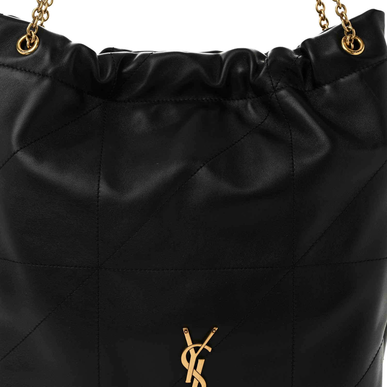 Saint Laurent Lambskin Matelasse Monogram Medium Jamie 4.3 Pochon Black 9 of 12