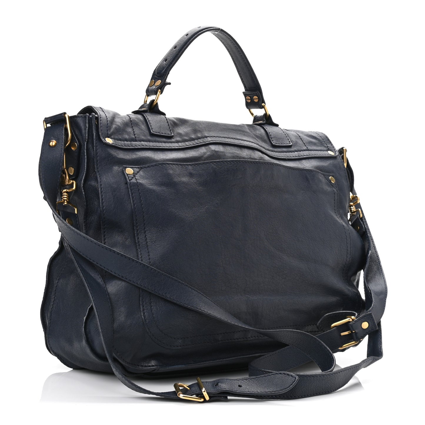 Lambskin Large PS1 Satchel Indigo
