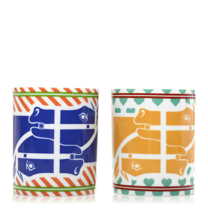 Hermes Porcelain Quadrige Pop Mug Set of 2 4 of 7
