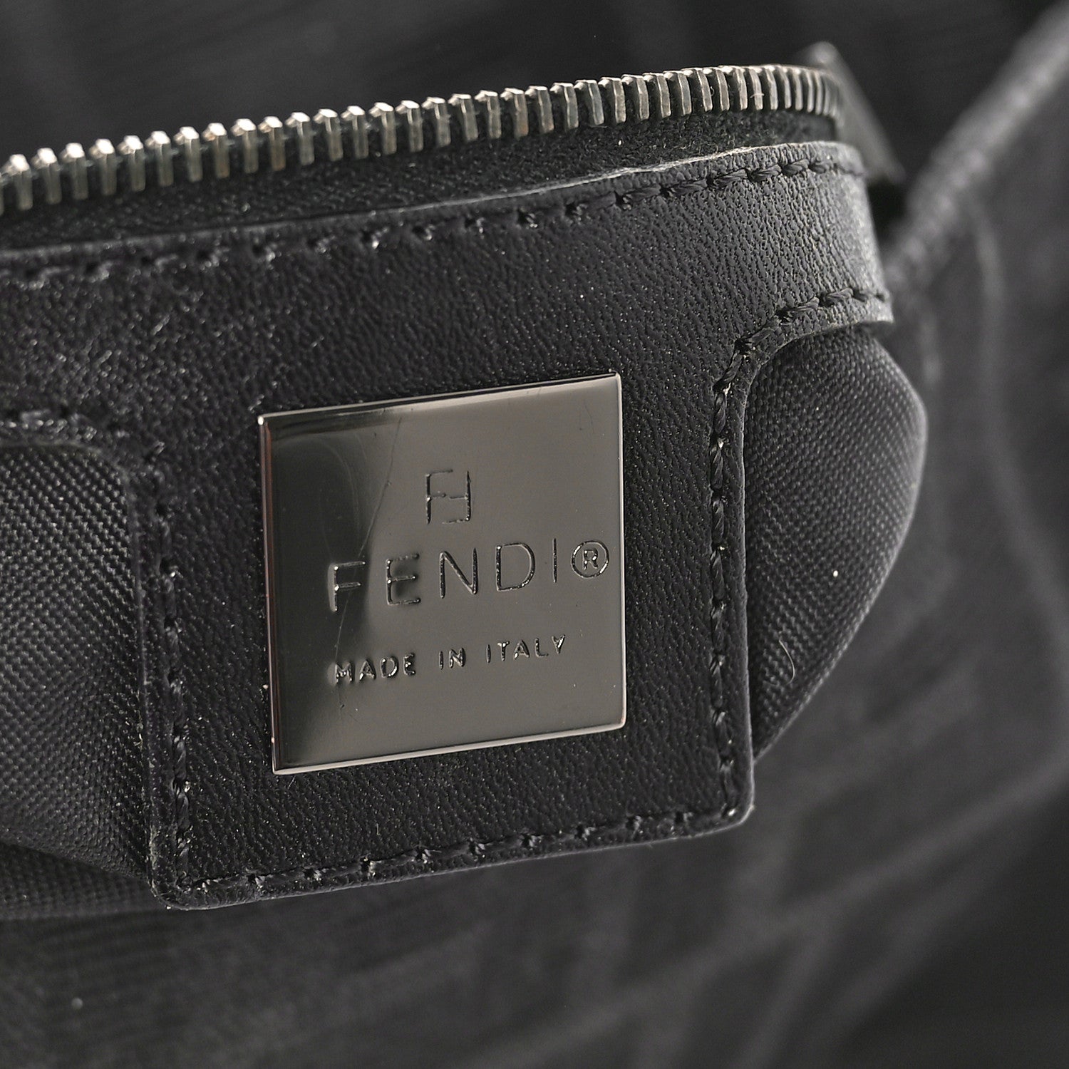 Fendi Zucchino Mama Baguette Black 6 of 11