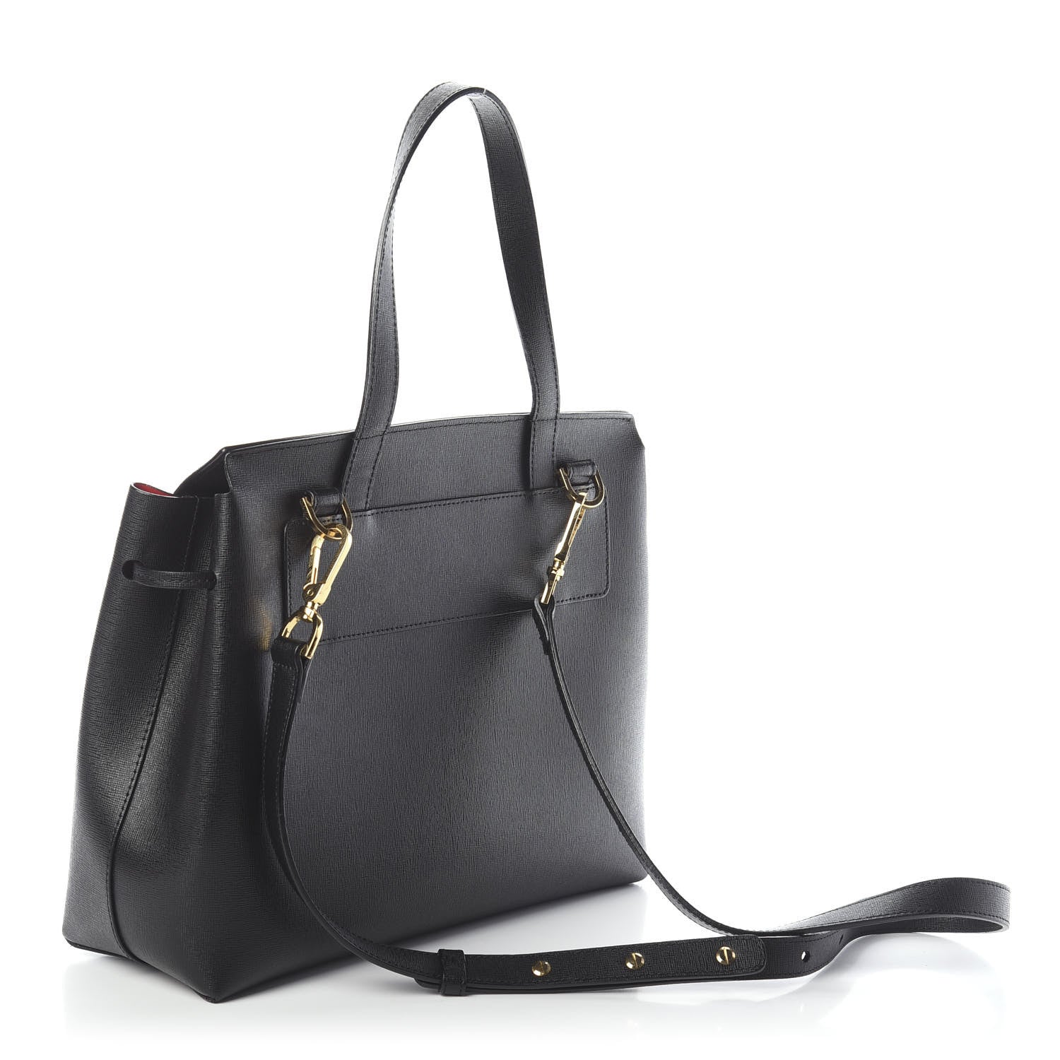 Mansur Gavriel Saffiano Lady Bag Black Flamma 2 of 8