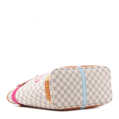 Louis Vuitton Damier Azur Summer Trunks Hawaii Neo Neverfull MM 4 of 9