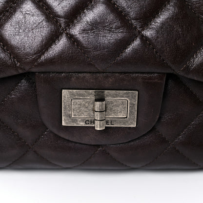 Chanel Washed Lambskin Quilted Jumbo Hybrid Reissue Flap Dark Brown 25 of 27