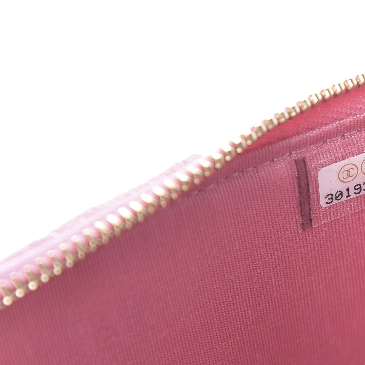 Caviar Quilted Boy Flat Wallet Pouch Pink