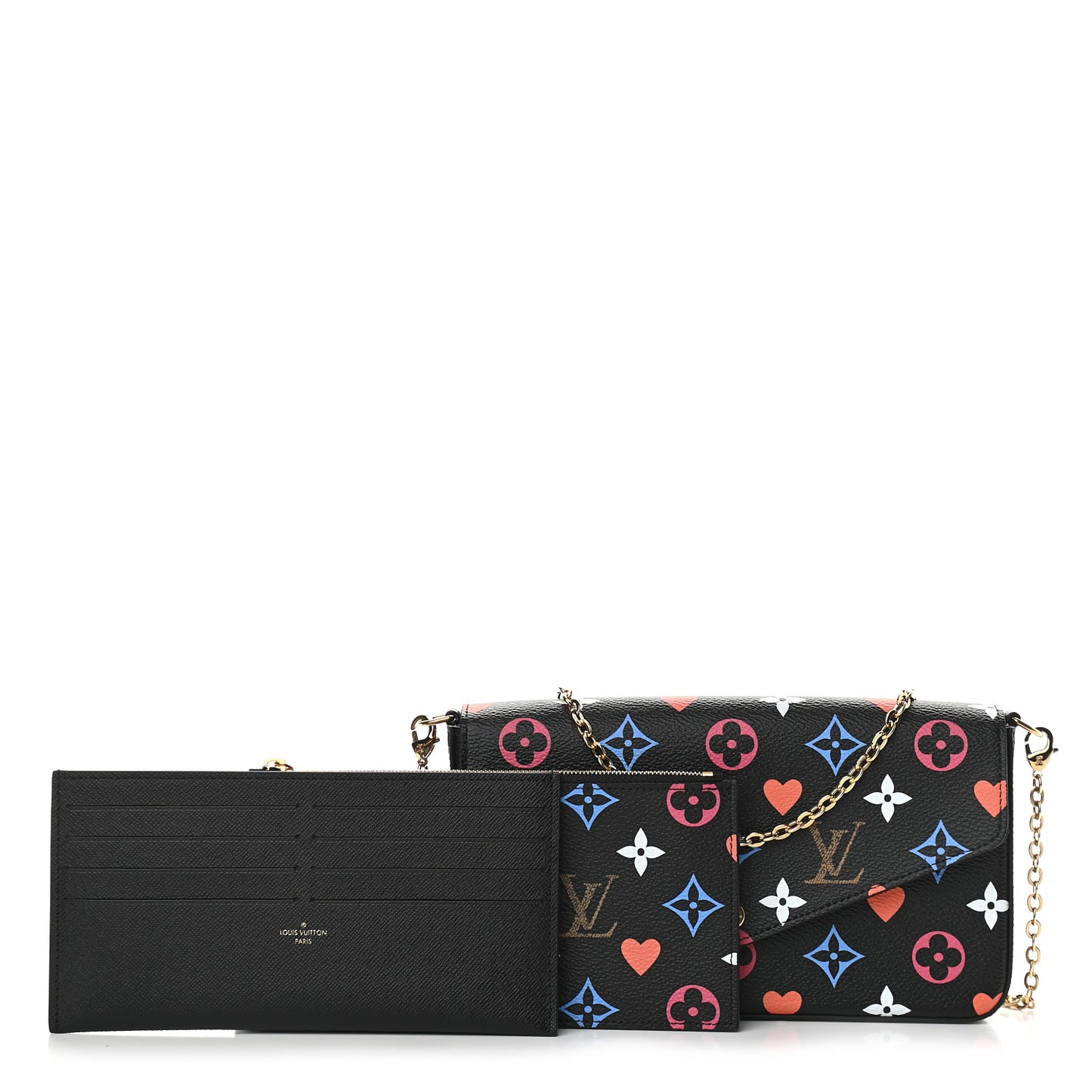 Game On Felicie Chain Wallet Black